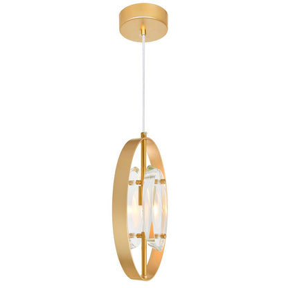 1 Light Down Mini Pendant, Sun Gold