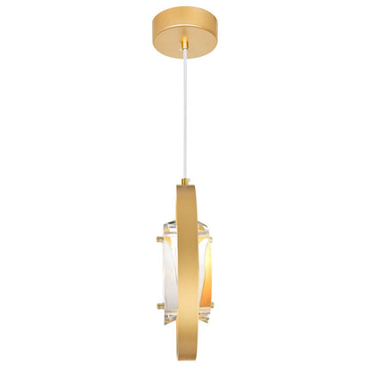 1 Light Down Mini Pendant, Sun Gold