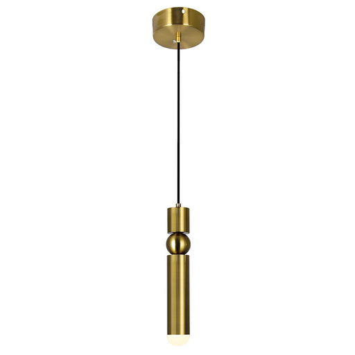 CWI Lighting Chime Down Mini Pendant, Brass - 1225P5-1-625