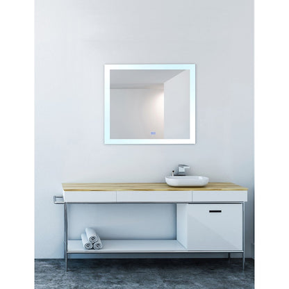 CWI Lighting 40x36 Abigail Mirror, White