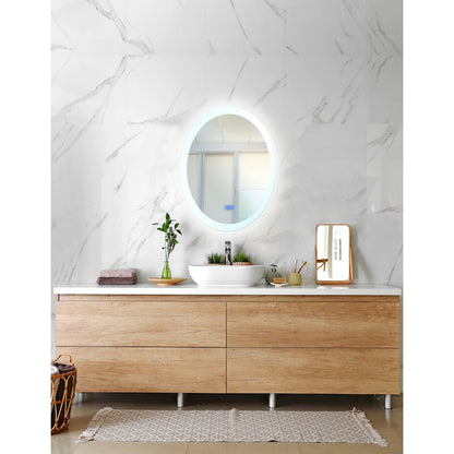 CWI Lighting Agostino Mirror, White