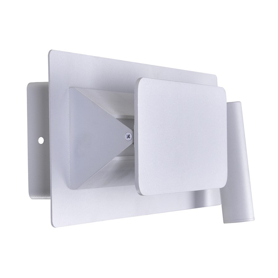 Private I 12" Double Wall Sconce, Matte White