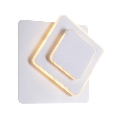 Private I Square Trio Wall Sconce, Matte White