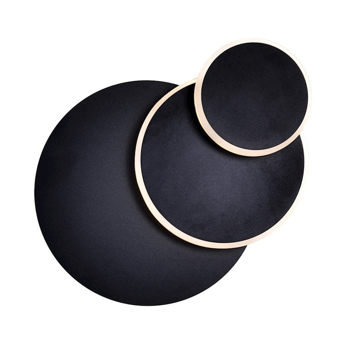 CWI Lighting Private I Circle 9" Wall Sconce, Matte Black - 1239W9-101