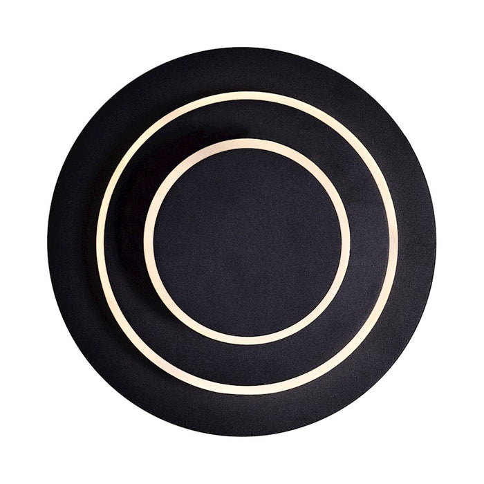 CWI Lighting Private I Circle 9" Wall Sconce, Matte Black
