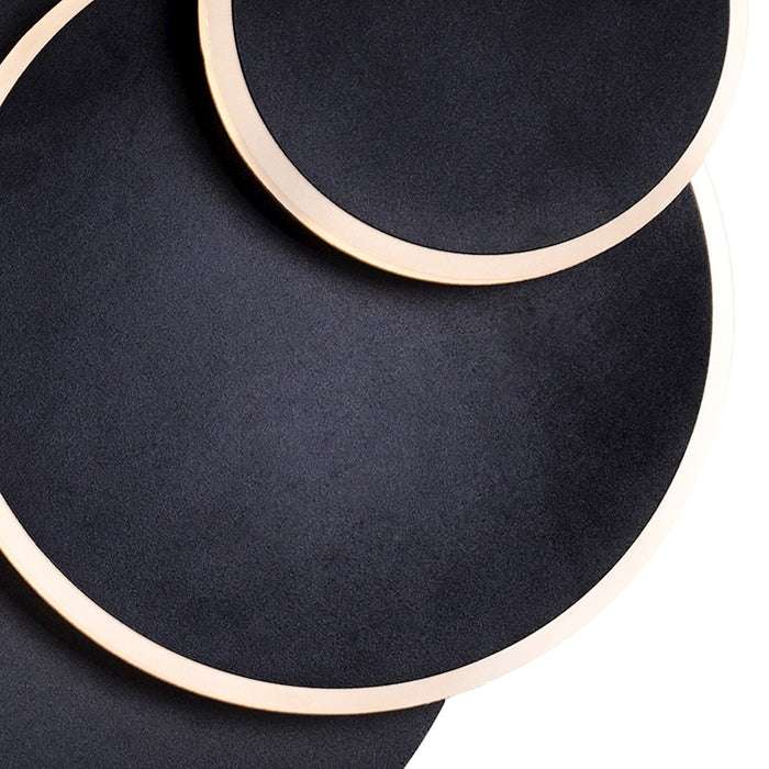 CWI Lighting Private I Circle 9" Wall Sconce, Matte Black