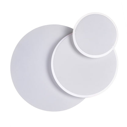 Private I Circle Trio Wall Sconce, Matte White