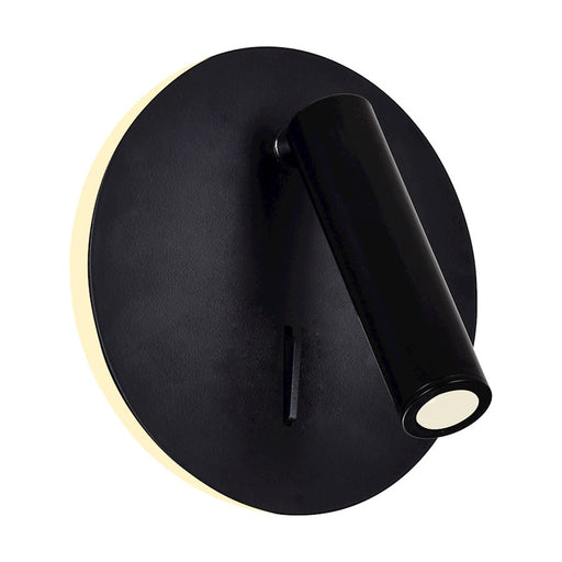 CWI Lighting Private I 6" Round Wall Sconce, Matte Black - 1241W6-101