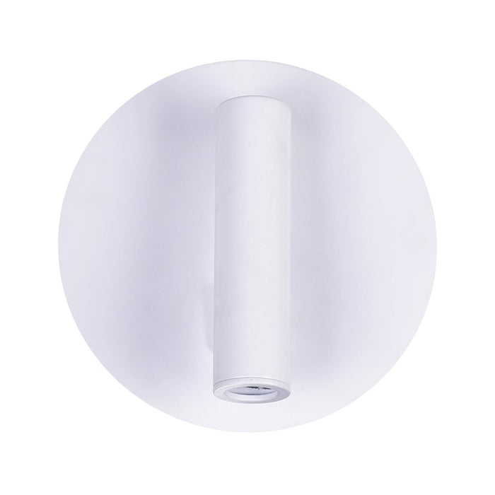 CWI Lighting Private I 6" Round Wall Sconce, Matte White