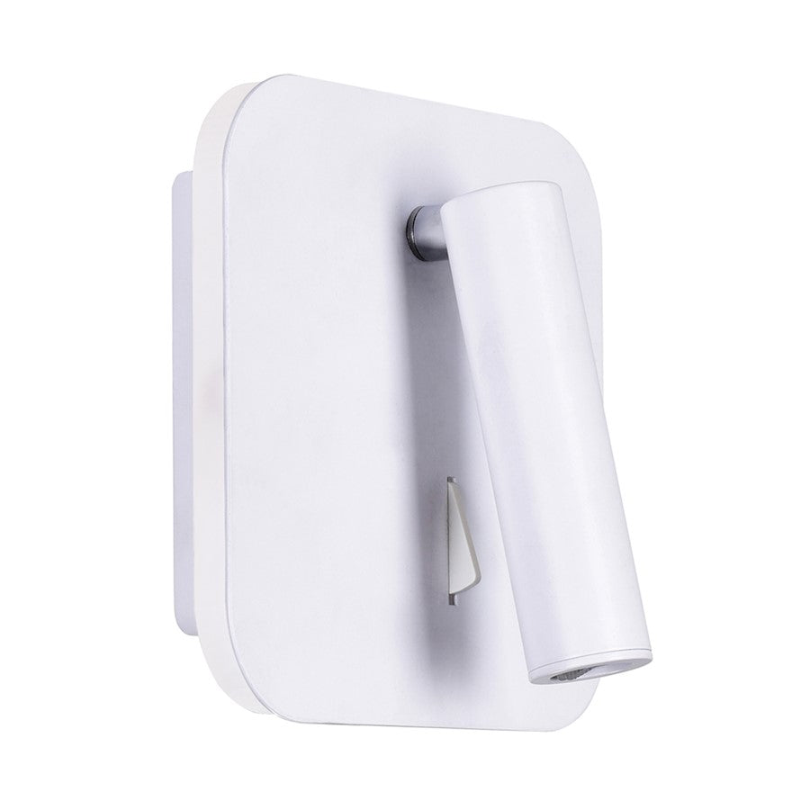 Private I 6" Wall Sconce, Matte White