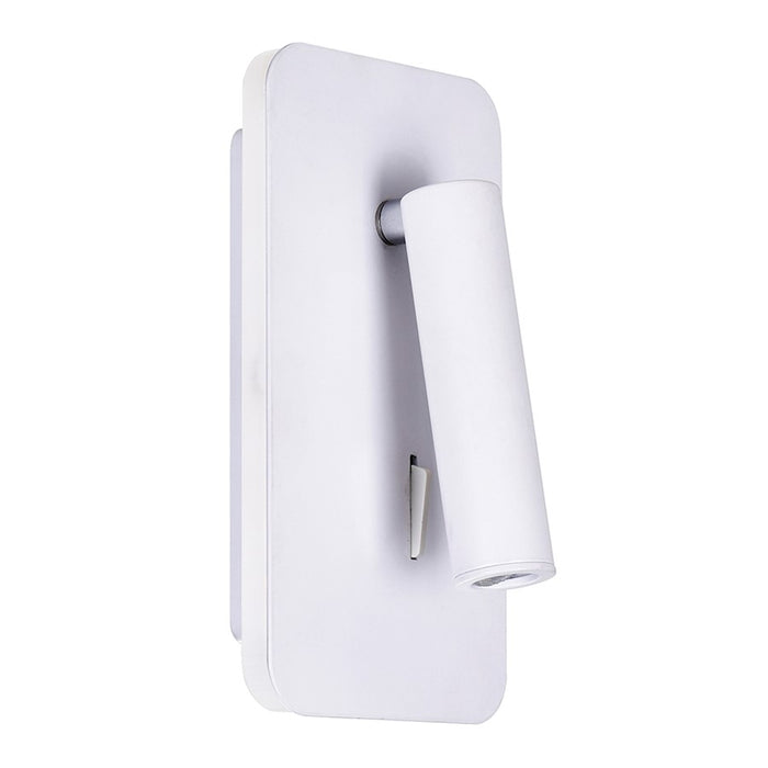 CWI Lighting Private I 6" Rectangular Wall Sconce, Matte White