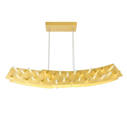 Gondola Chandelier, Satin Gold