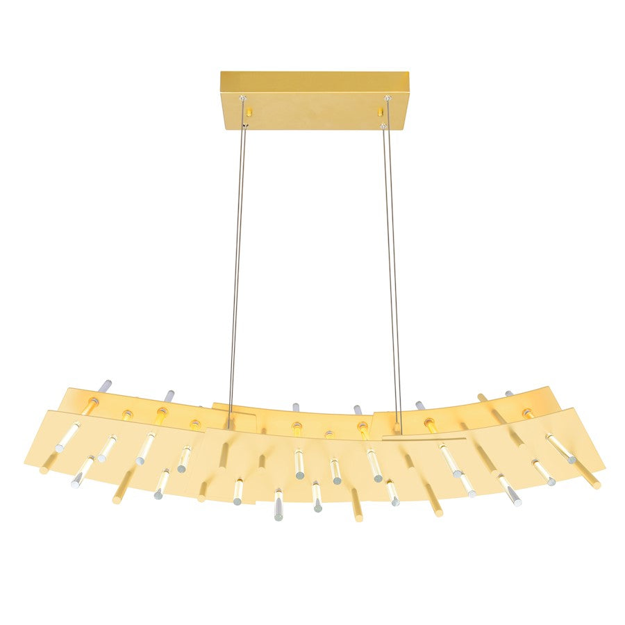 Gondola Chandelier, Satin Gold