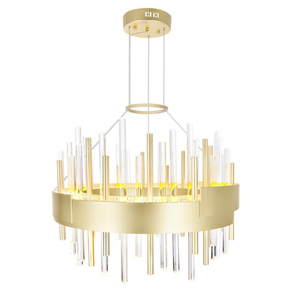 Millipede 20" Chandelier, Satin Gold