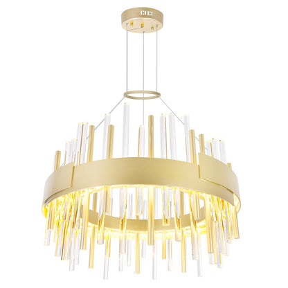 Millipede 20" Chandelier, Satin Gold