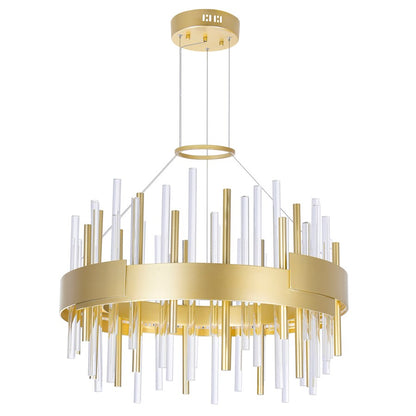 Millipede 20" Chandelier, Satin Gold