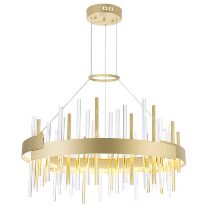 CWI Lighting Millipede 26" Chandelier, Satin Gold - 1245P26-602