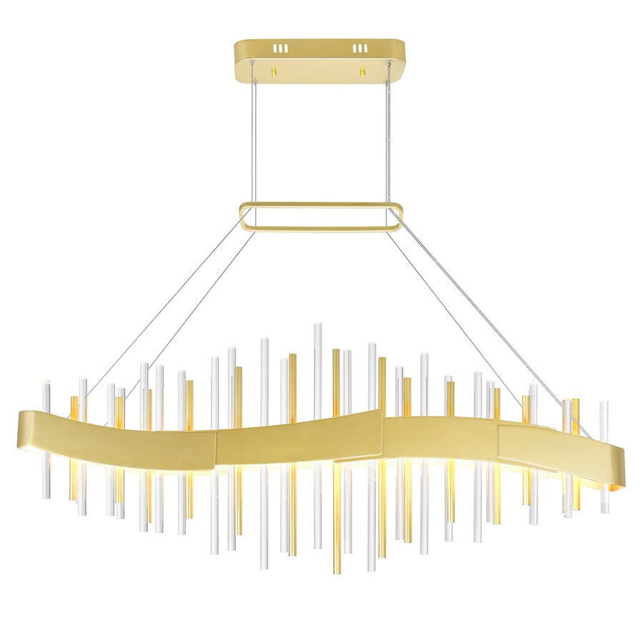 CWI Lighting Millipede 40" Chandelier, Satin Gold - 1245P40-602