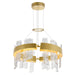 CWI Lighting Guadiana 24" Chandelier, Satin Gold/Clear - 1246P24-602-A