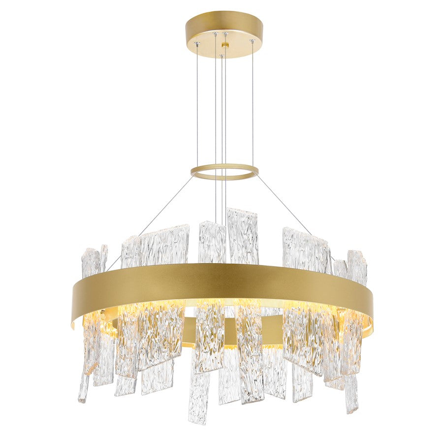 Guadiana 24" Chandelier, Satin Gold