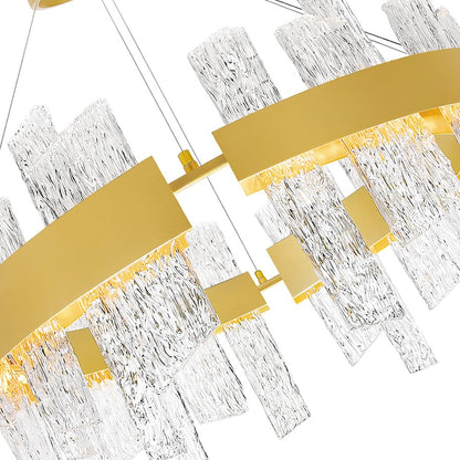 Guadiana 32" Chandelier, Satin Gold