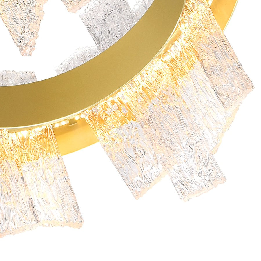 Guadiana 32" Chandelier, Satin Gold