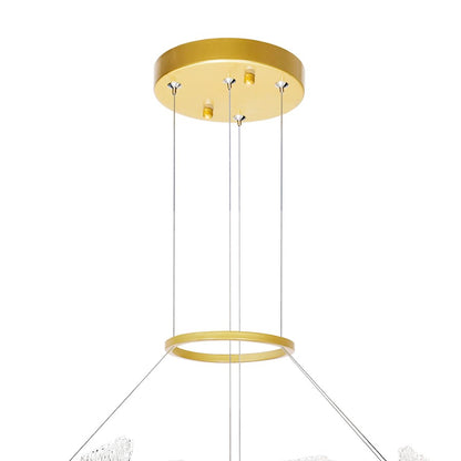 Guadiana 32" Chandelier, Satin Gold