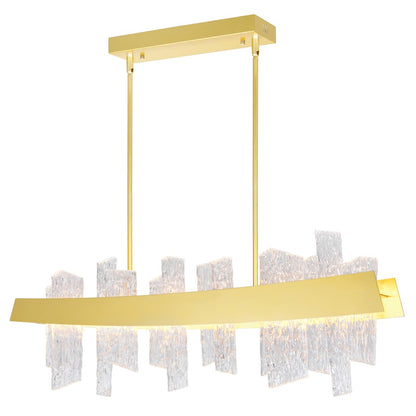 Guadiana 39" Chandelier, Satin Gold