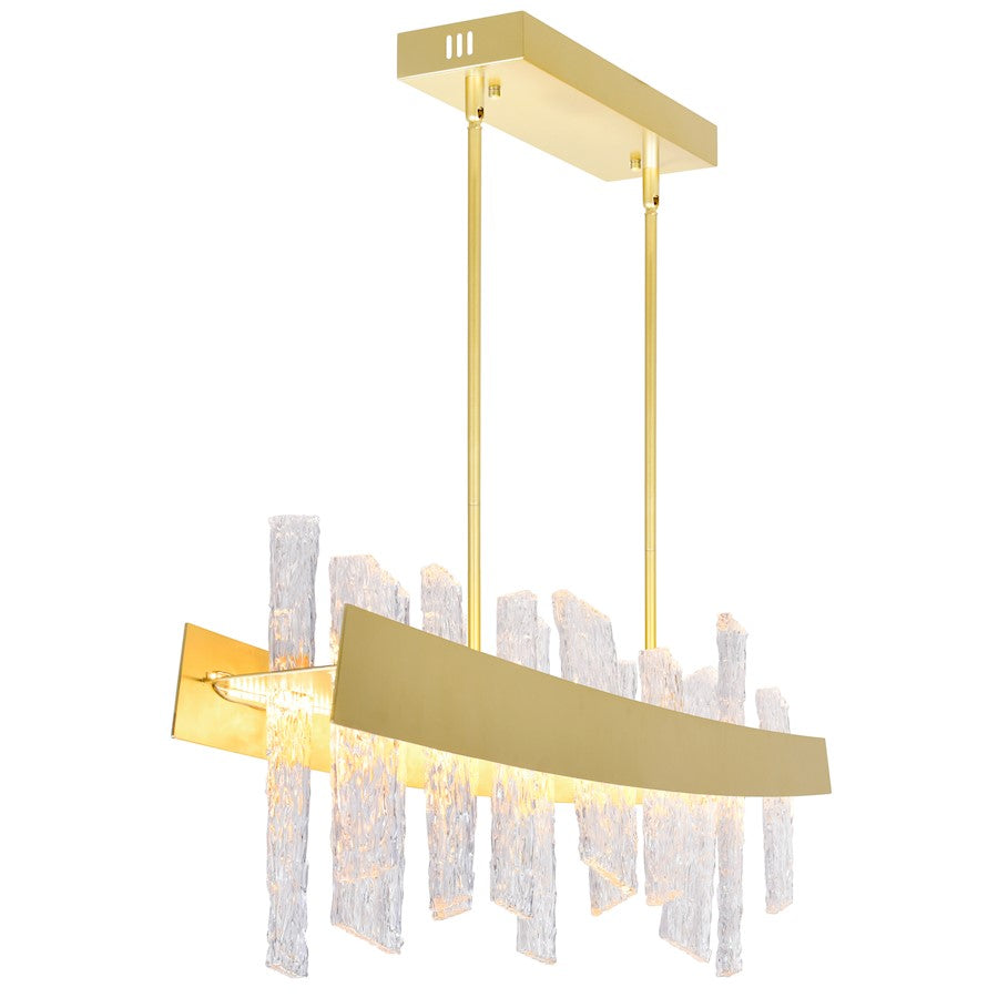 Guadiana 39" Chandelier, Satin Gold