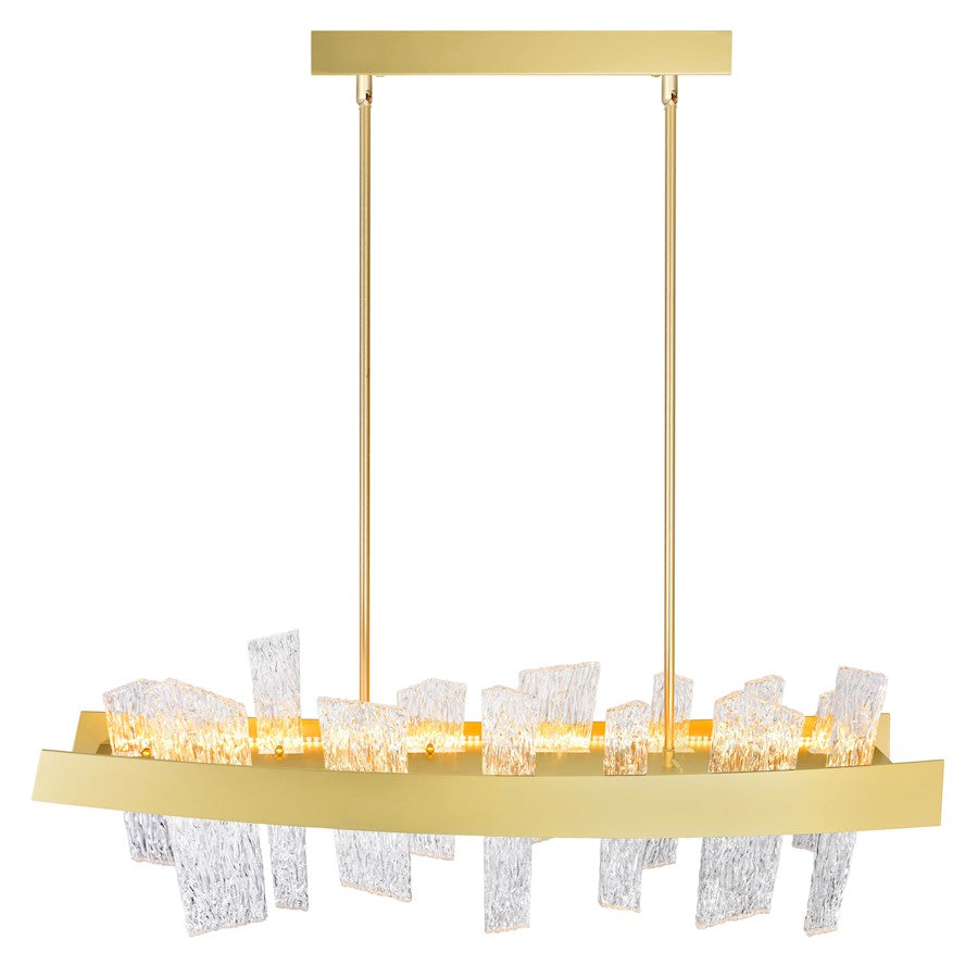 Guadiana 39" Chandelier, Satin Gold