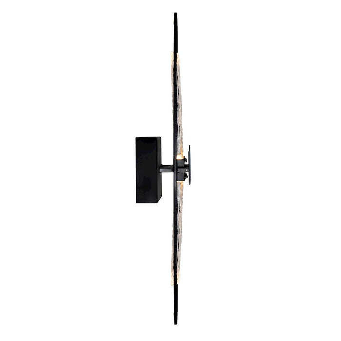 CWI Lighting Guadiana Wall Light, Black/Clear
