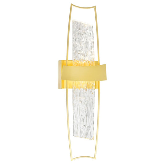 CWI Lighting Guadiana 8" Wall Light, Satin Gold/Clear - 1246W8-602