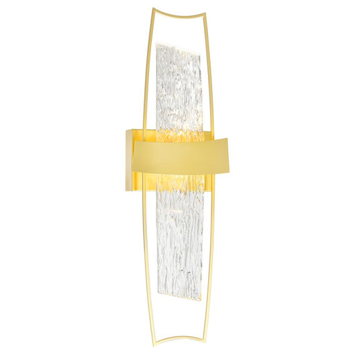 CWI Lighting Guadiana 8" Wall Light, Satin Gold/Clear - 1246W8-602