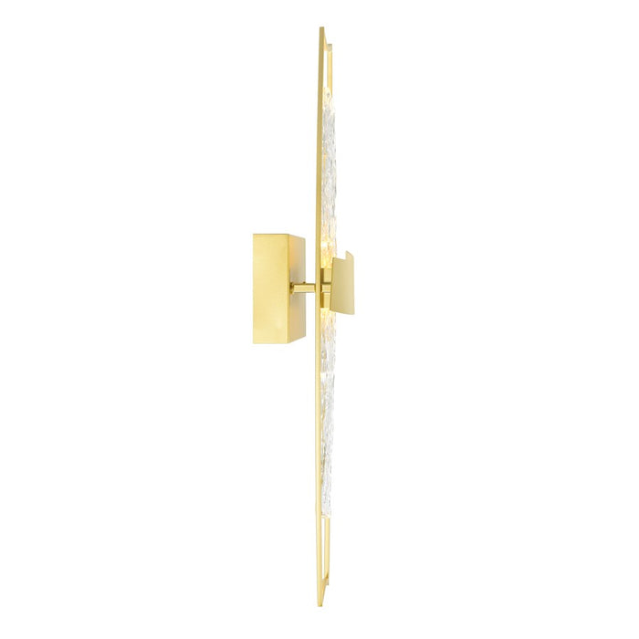 CWI Lighting Guadiana 8" Wall Light, Satin Gold/Clear