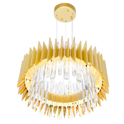 12 Light Chandelier, Satin Gold