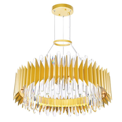 18 Light Chandelier, Satin Gold