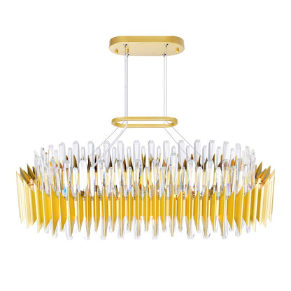 20 Light Chandelier, Satin Gold