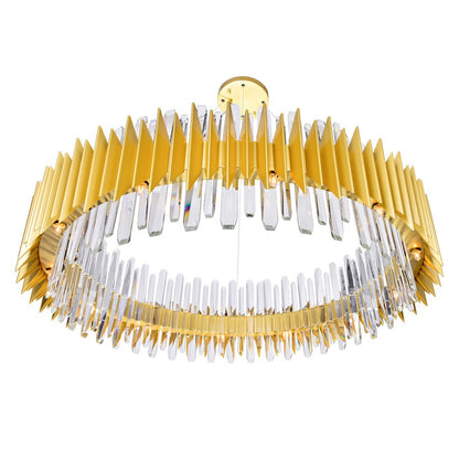 24 Light Chandelier, Satin Gold