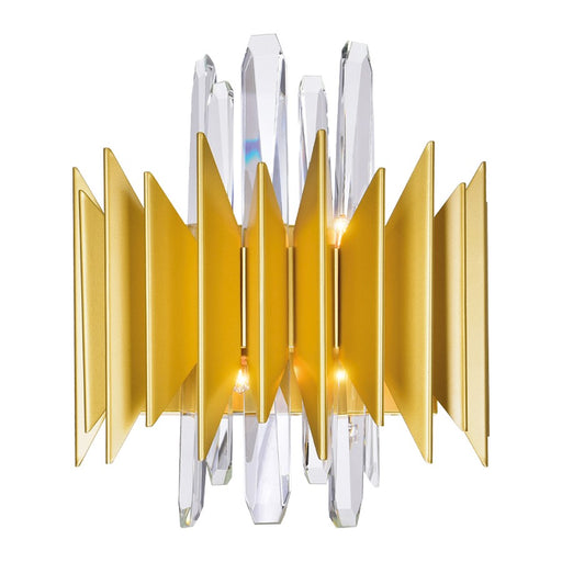 CWI Lighting Cityscape 5 Light Wall Sconce, Satin Gold - 1247W13-5-602