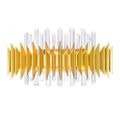 CWI Lighting Cityscape 7 Light Wall Sconce, Satin Gold - 1247W24-7-602