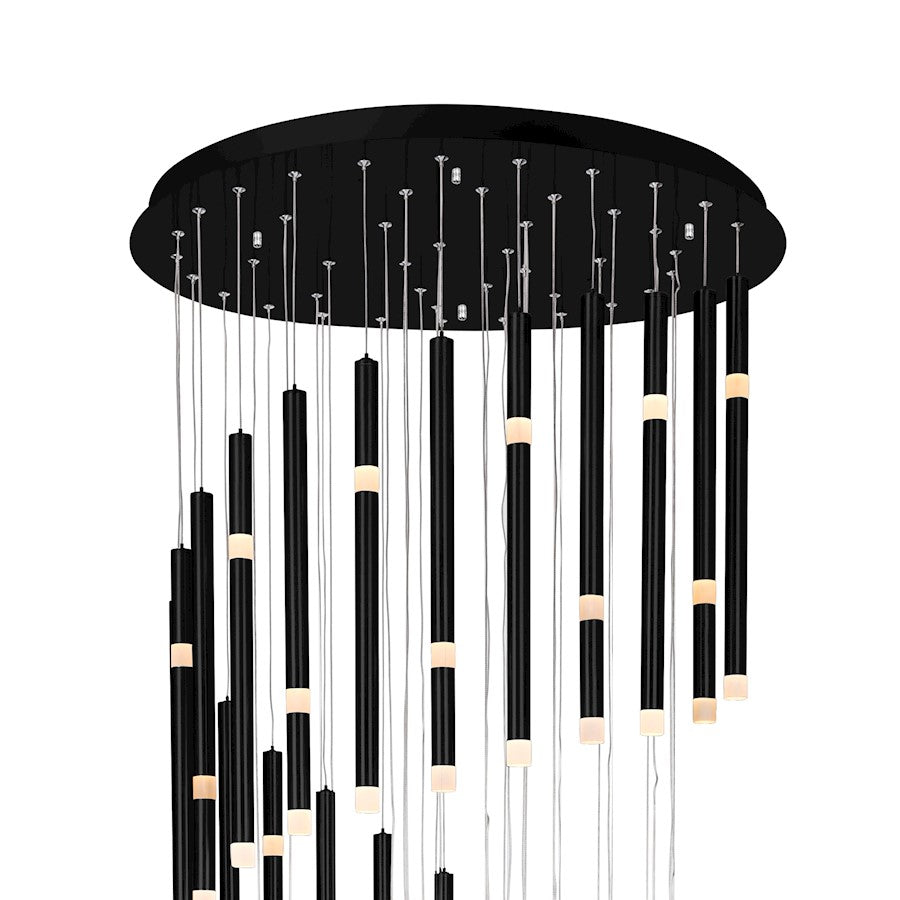 30"Chandelier, Black