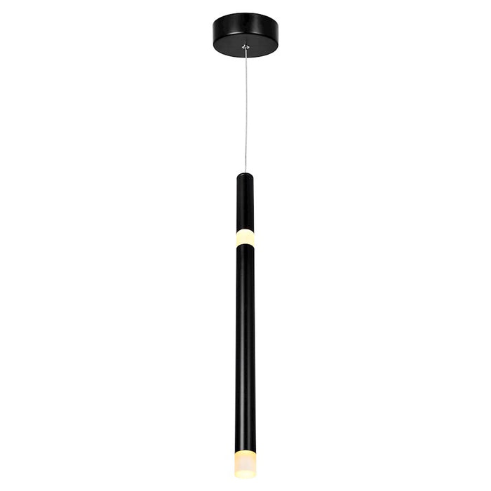 CWI Lighting Flute Pendant, Black