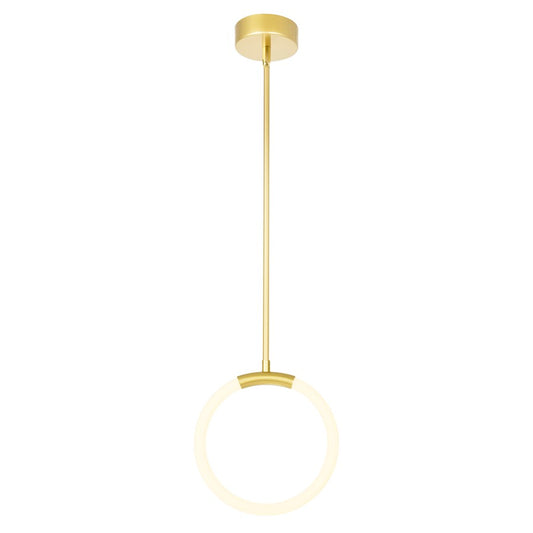 CWI Lighting Hoops Pendant, Satin Gold - 1273P10-1-602