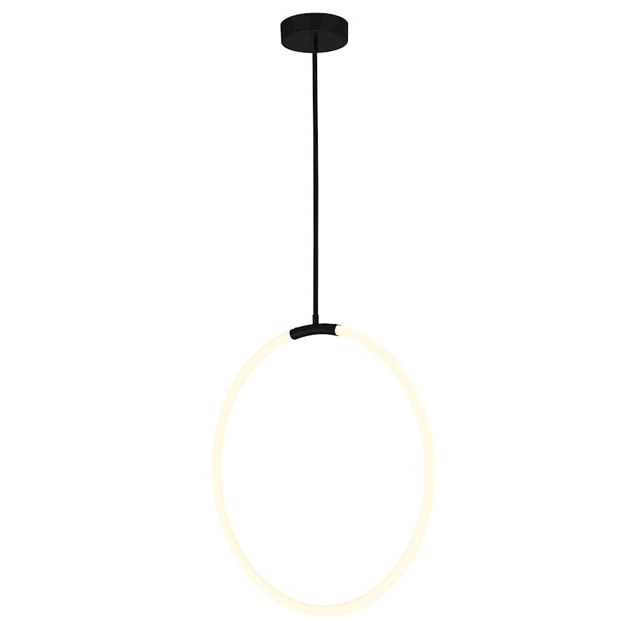 Hoops 24" Chandelier, Black