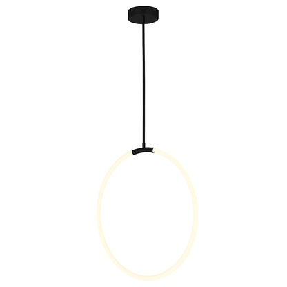 Hoops 24" Chandelier, Black