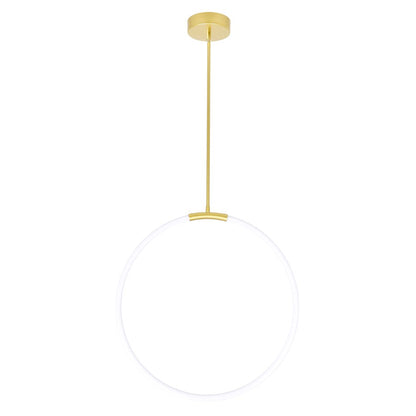 Hoops 24" Chandelier, Satin Gold