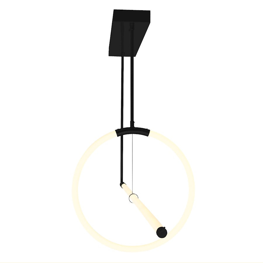 Hoops 40" Chandelier, Black