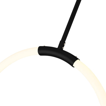 Hoops 40" Chandelier, Black