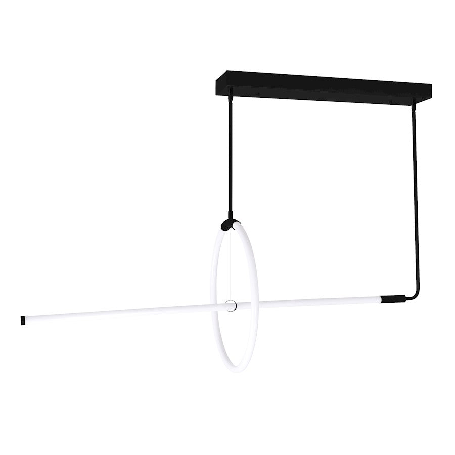 Hoops 40" Chandelier, Black