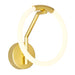 CWI Lighting Hoops Wall Sconce, Satin Gold - 1273W10-1-602